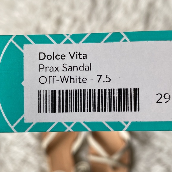 New wedge sz 7.5 heel gladiator sexy beige leather Prax thong casual sandals - Picture 9 of 9